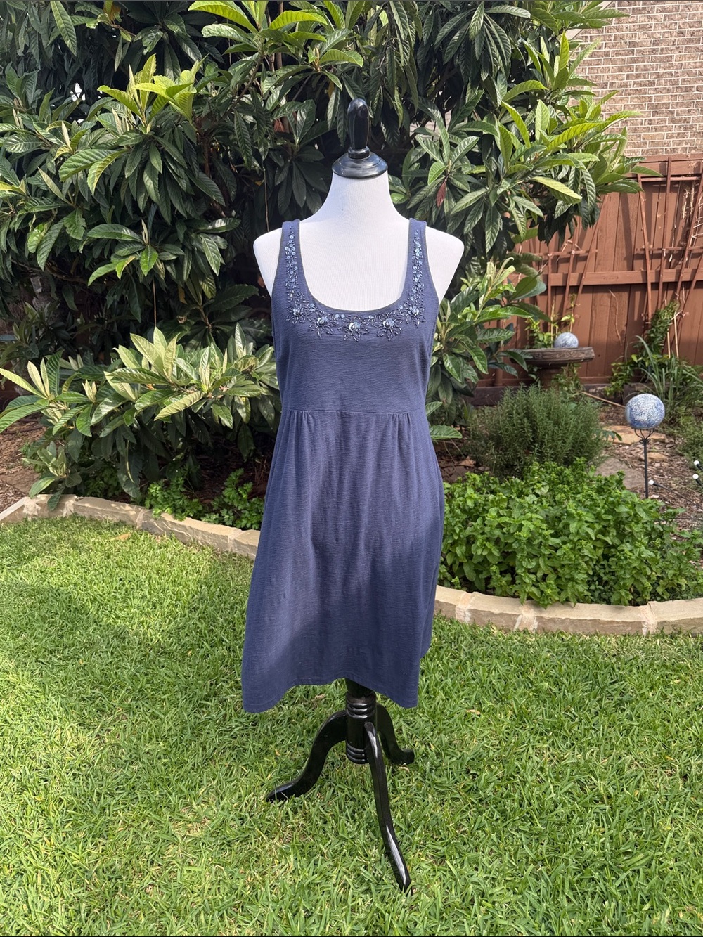 Tommy Bahama Navy Embellished Tank Mini Dress